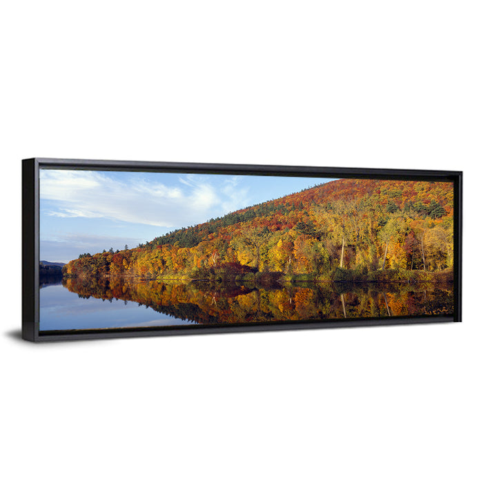 Connecticut River Wall Art as a framed canvas