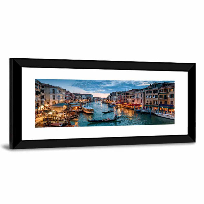 Venice Grand Canal at Dusk Wall Art as a framed print