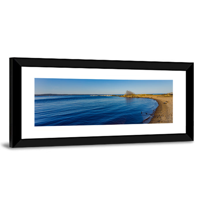 Lake Onega Shoreline Wall Art as a framed print
