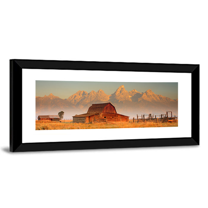 Moulton Barn, Grand Teton Wall Art as a framed print