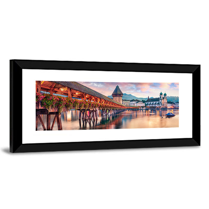 Chapel Bridge, Lucerne Wall Art as a framed print