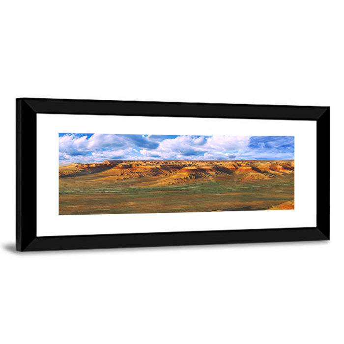 Ustyurt Plateau Cliffs Wall Art as a framed print