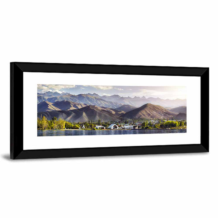 Issyk Kul Lake Wall Art as a framed print