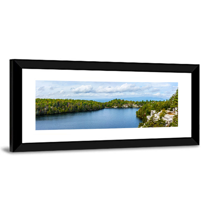 Lake Minnewaska Landscape Wall Art as a framed print