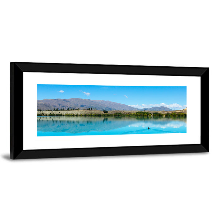 Lake Ruataniwha Reflection Wall Art as a framed print