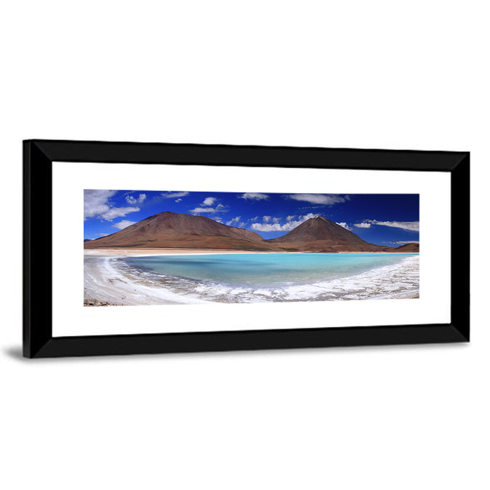 Laguna Verde Turquoise Lake and Licancabur Wall Art as a framed print