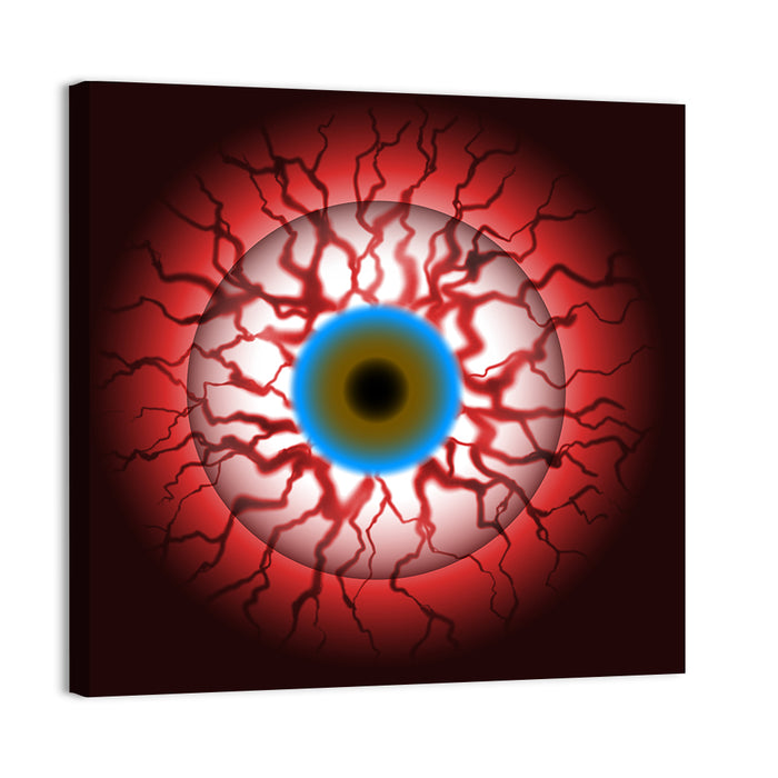 Close-up Eyeball Illustration Wall Art as a canvas print