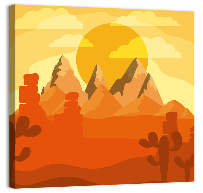Desert Abstract I Wall Art as a canvas print