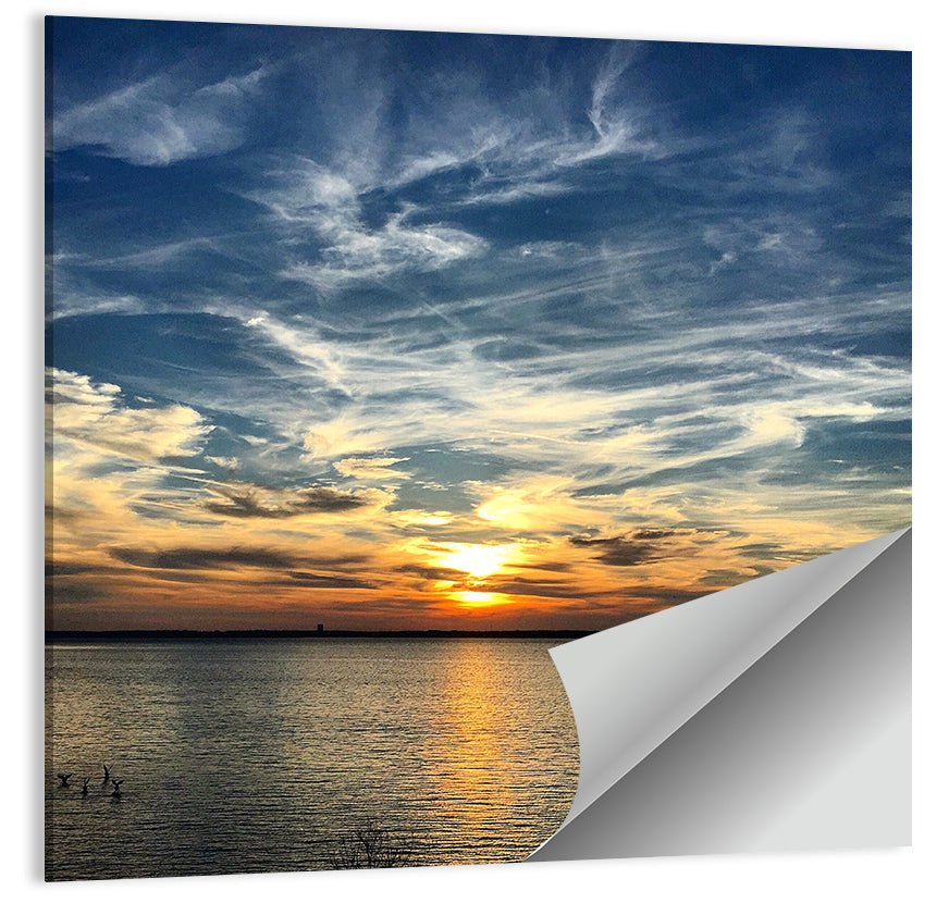 Texoma Lake Sunset Wall Art