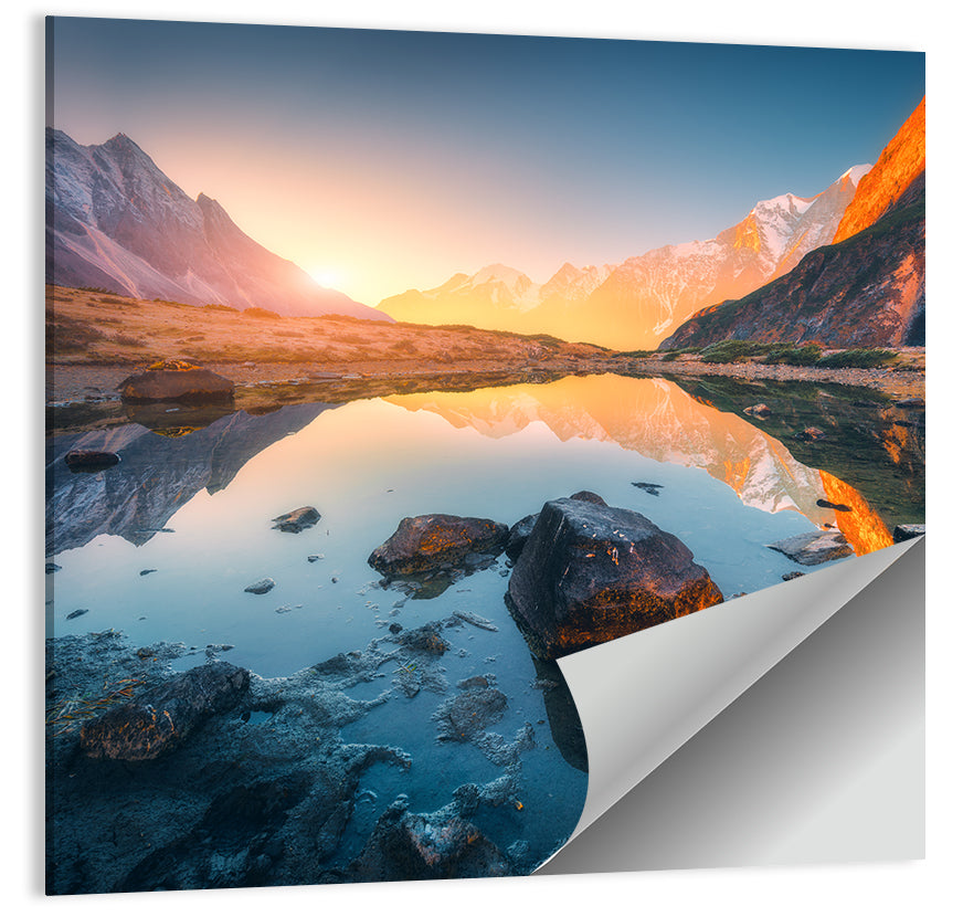 Himalayan Lake Reflections Wall Art