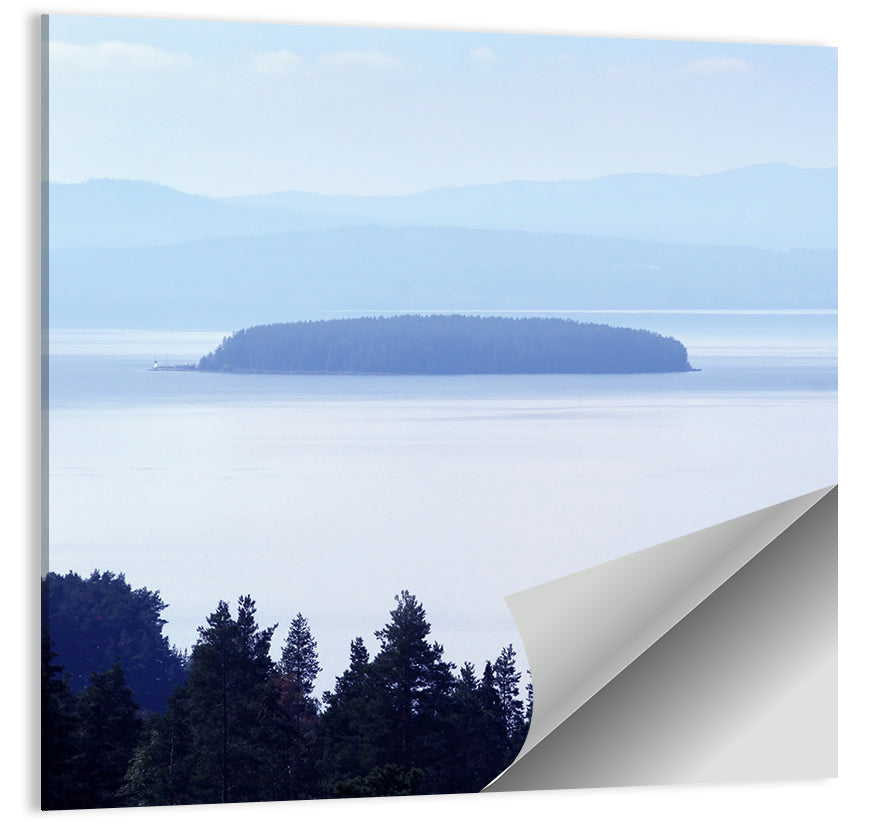 Dalarna Mist with Lighthouse Wall Art