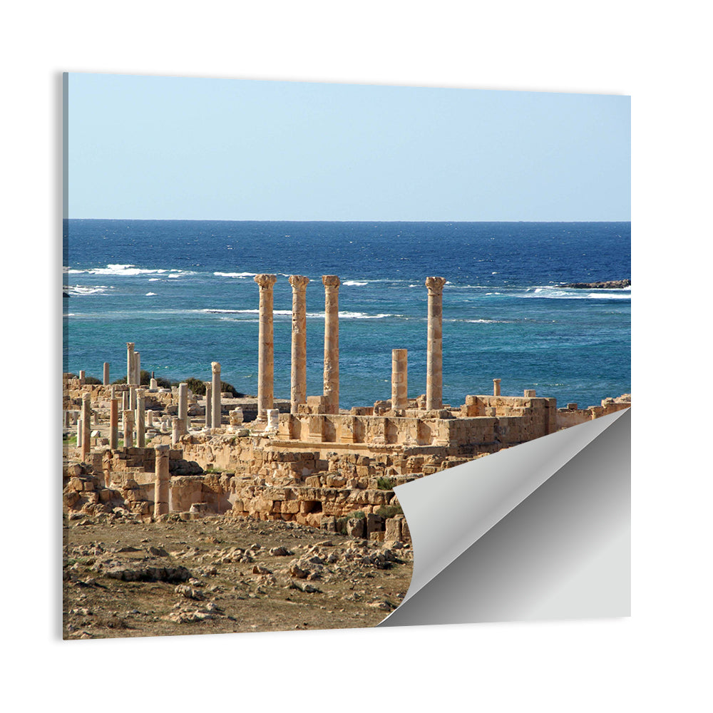 Leptis Magna Coastal Ruins Wall Art