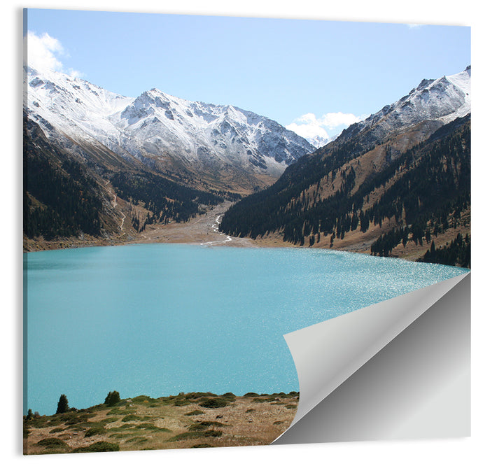 Big Almaty Lake Wall Art as a poster print