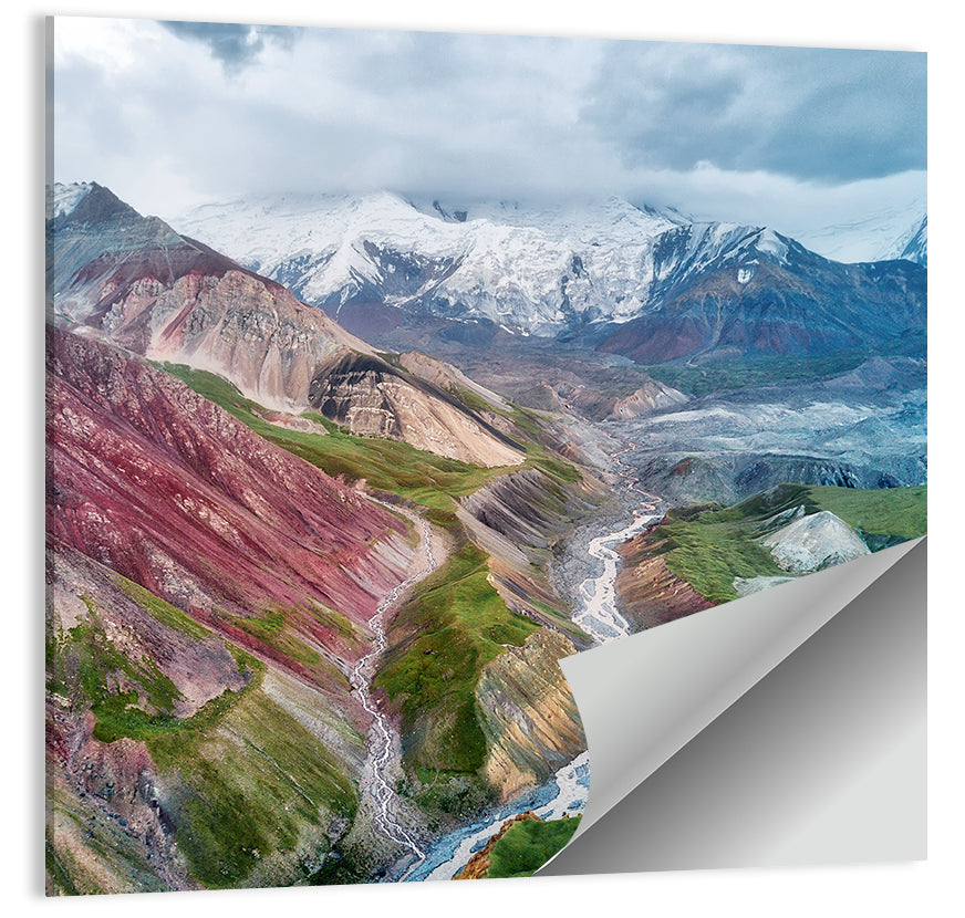 Mount Lenin Glacial Valley Wall Art