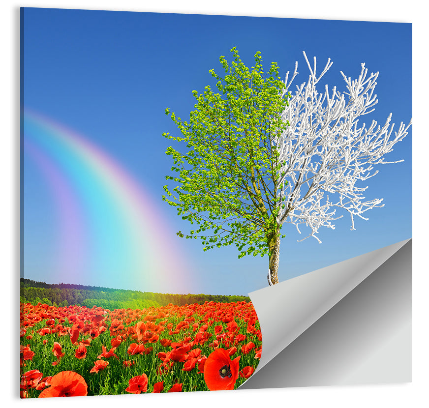 Seasonal Split Landscape Wall Art