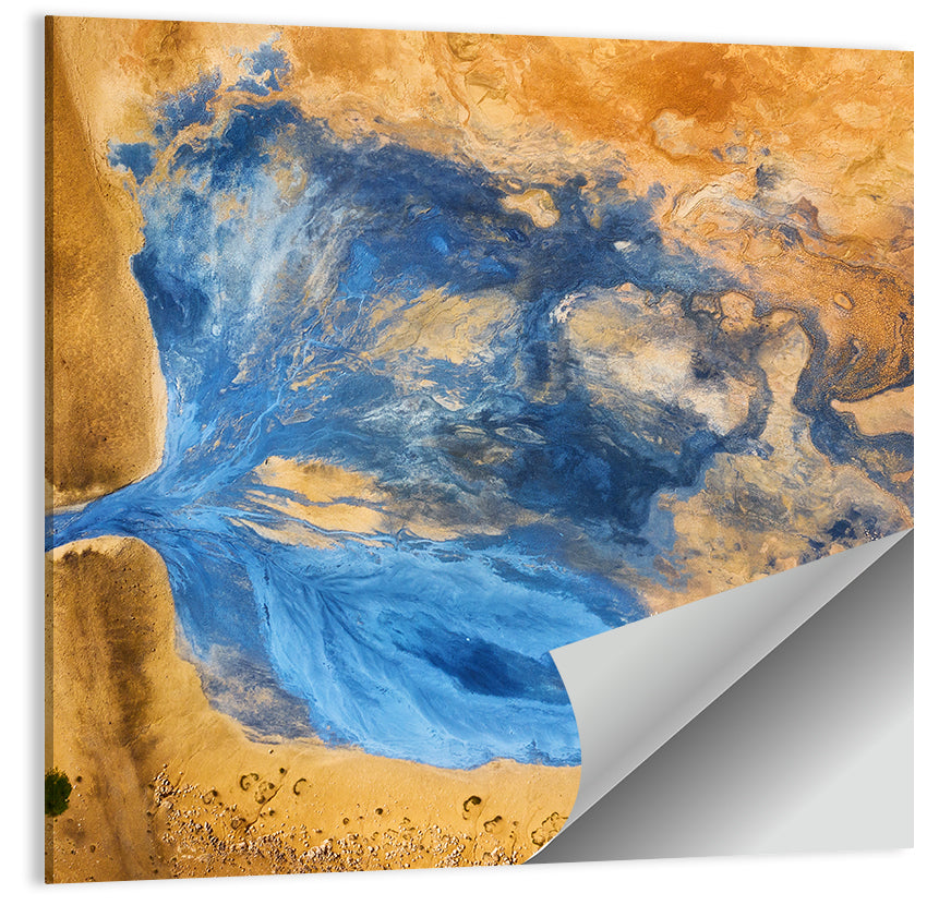 Geysers Valley Aerial View Wall Art