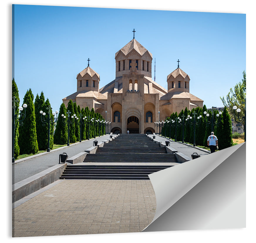 Saint Gregory Cathedral Stairway, Yerevan Wall Art