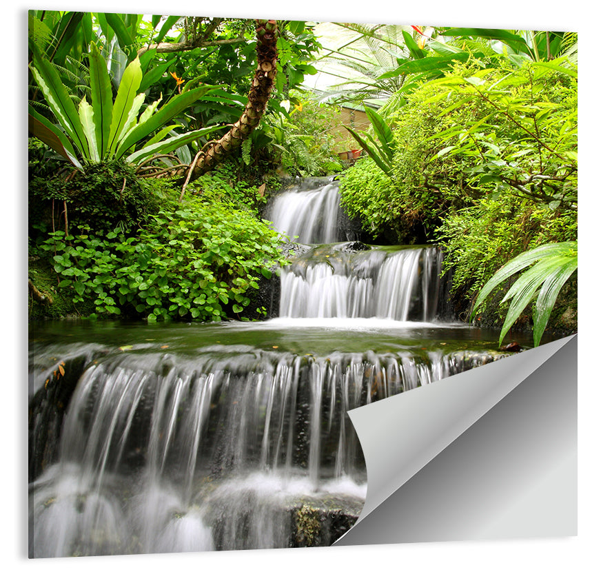 Lush Rainforest Cascade Wall Art