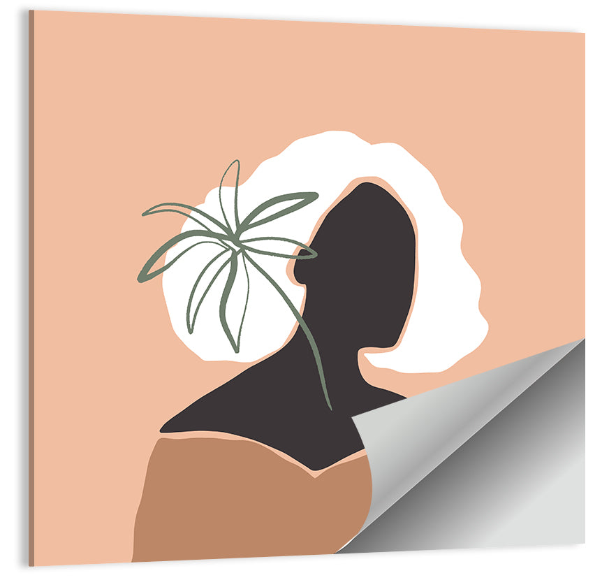 Modern Woman Silhouette Wall Art
