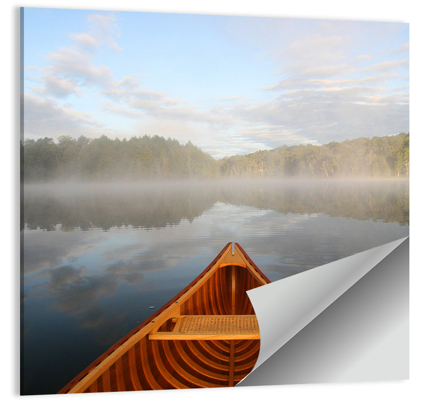 Cedar Canoe on Lake Ontario Wall Art