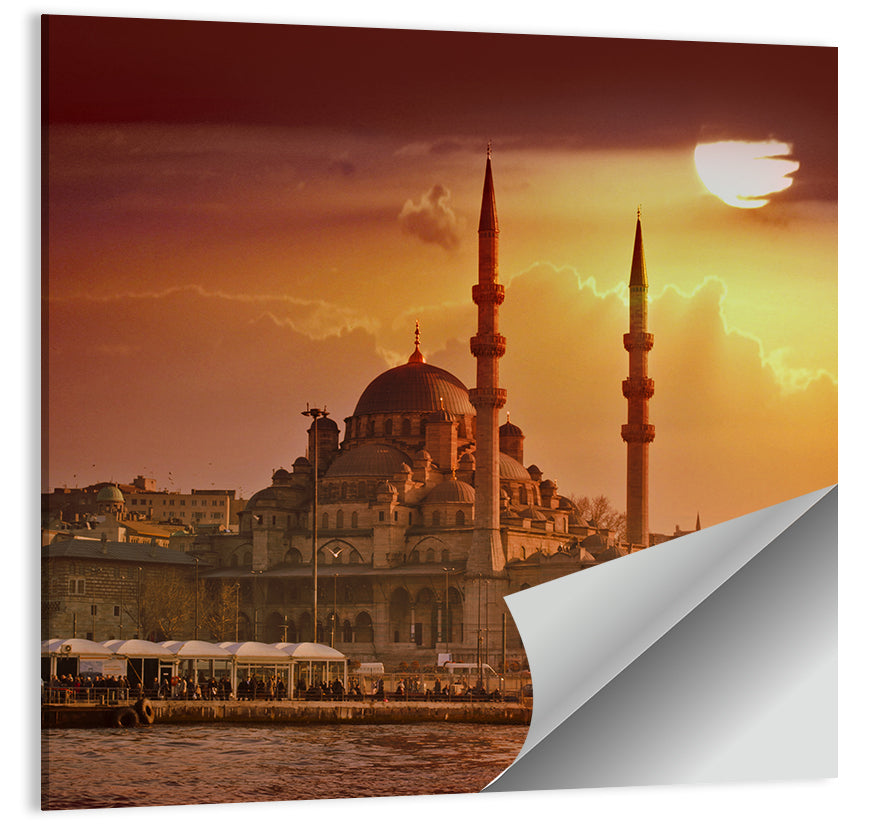 Yeni Cami Golden Hour Wall Art