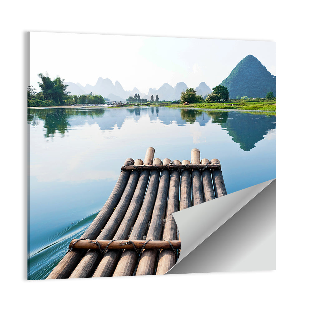 Li River Bamboo Raft, Guilin Wall Art