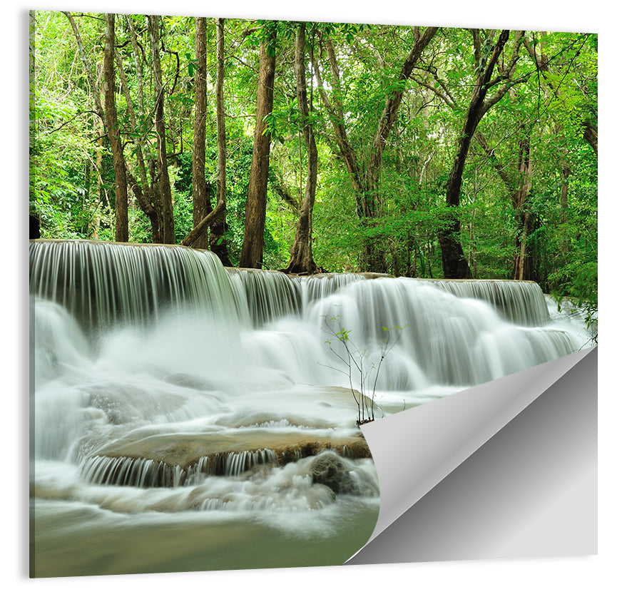 Erawan Falls Forest Cascade Wall Art