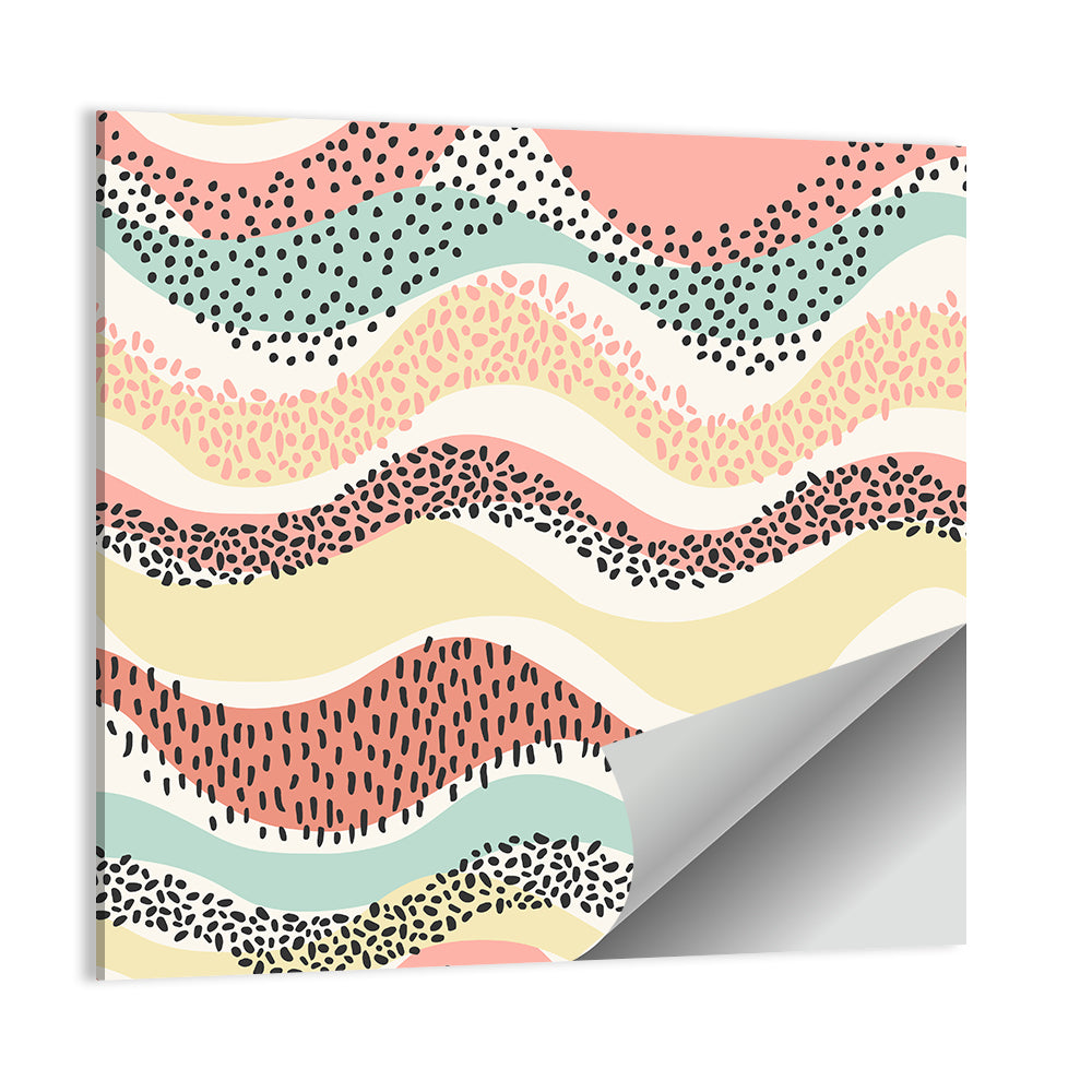 Pastel Pond Waves Wall Art