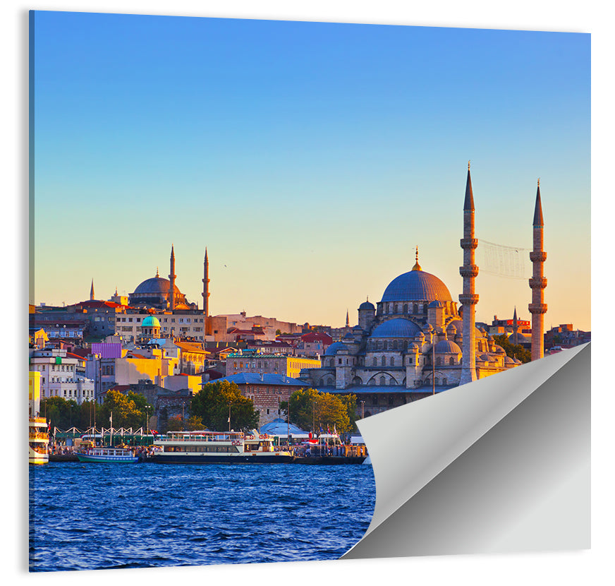 Istanbul Sunrise at Yeni Cami Wall Art