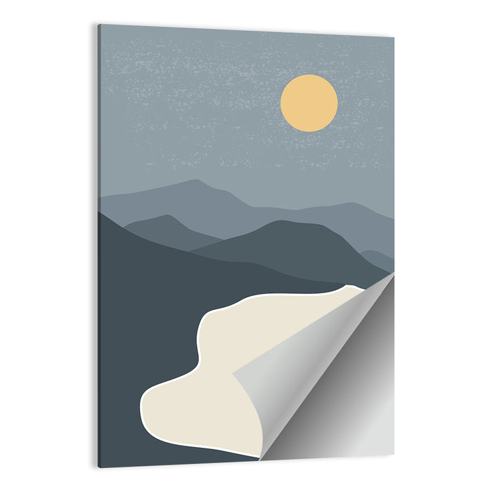 Sandy Mountains at Dusk Wall Art as a poster print