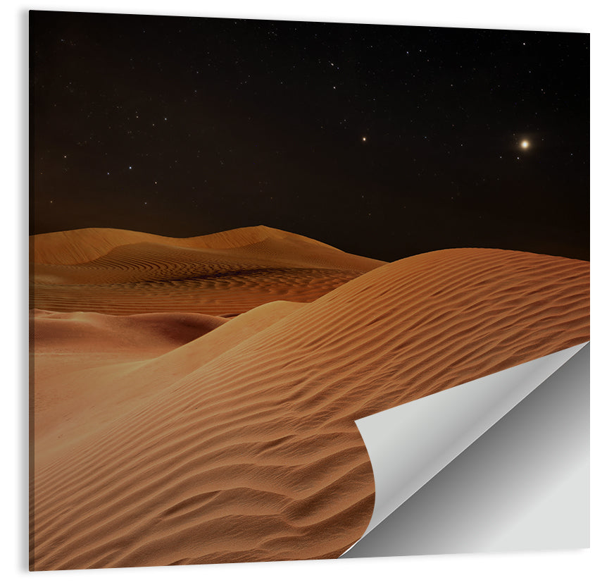 Starry Desert Night Wall Art