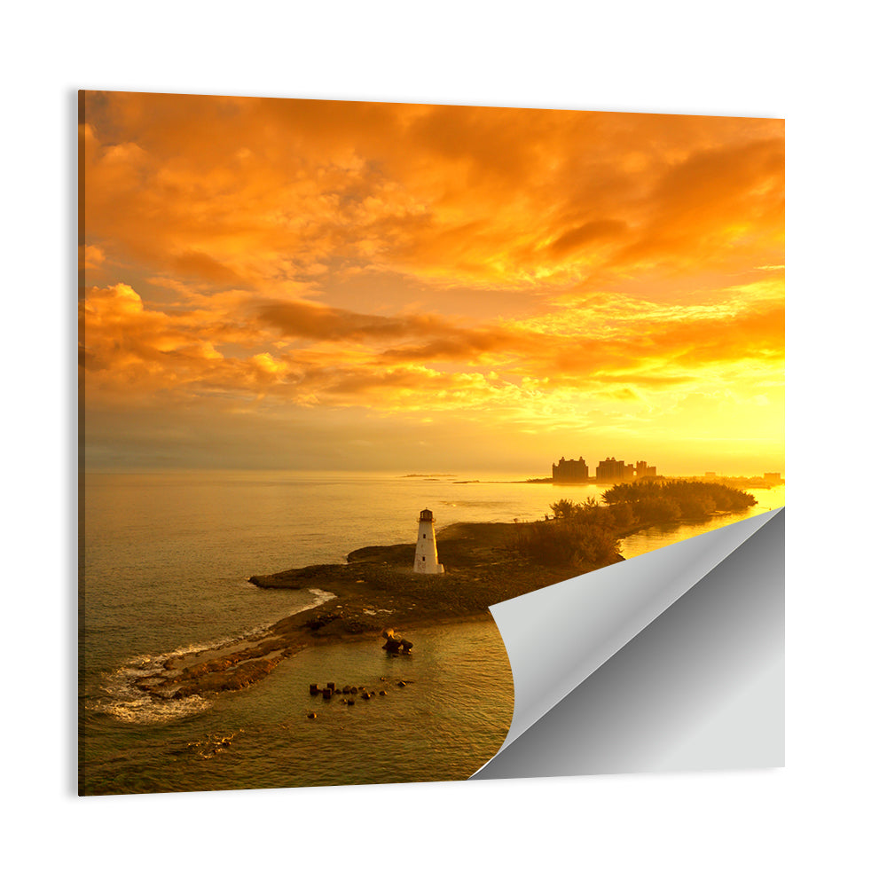 Nassau Lighthouse at Golden Hour Wall Art