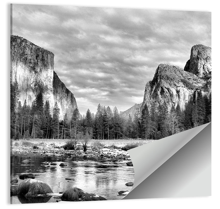Yosemite Valley Winter View Wall Art