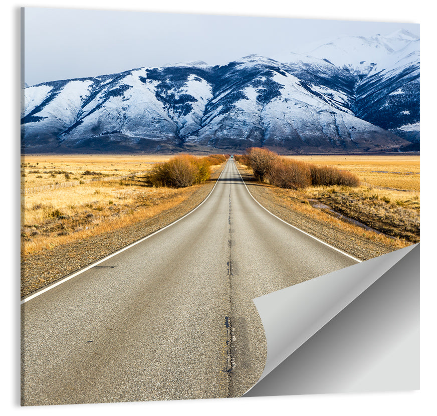 El Calafate Road with Snow Peaks Wall Art