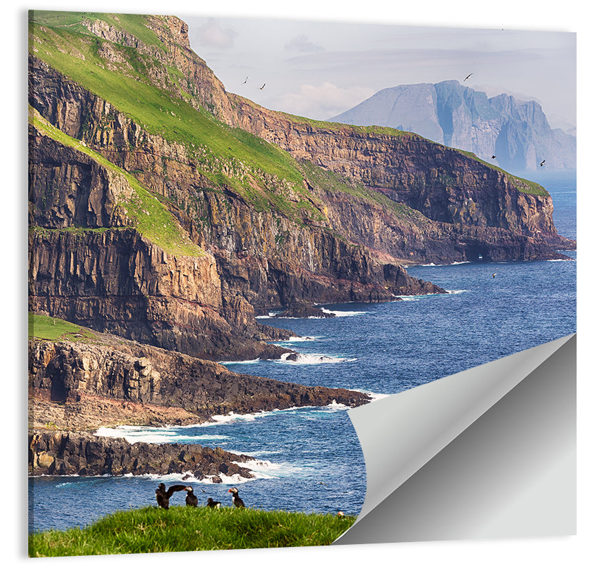 Mykines Cliffs, Faroe Islands Wall Art