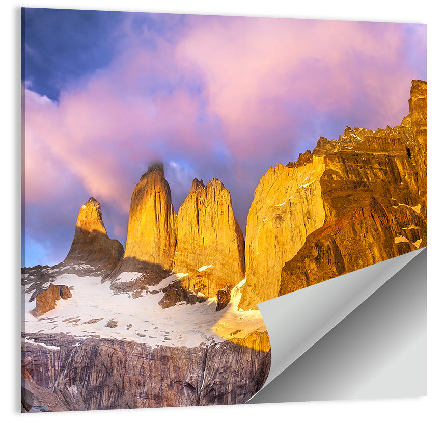 Torres Del Paine Alpenglow Wall Art