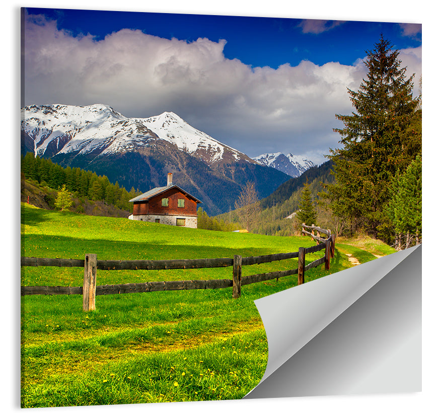 Swiss Alps Village Wall Art