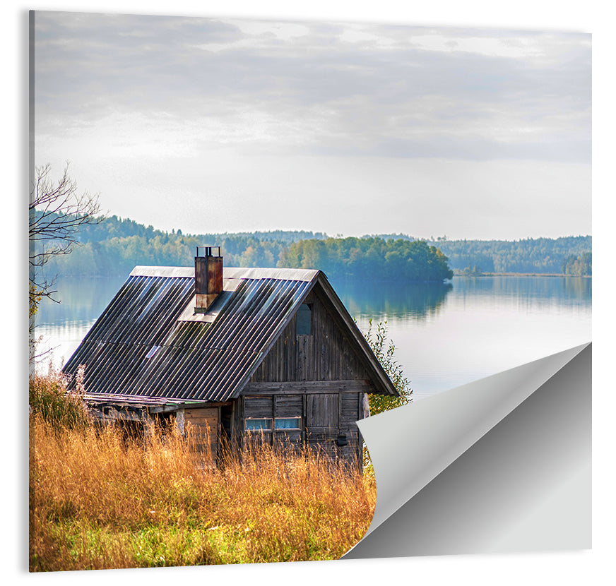 Salmon Lake & House Wall Art