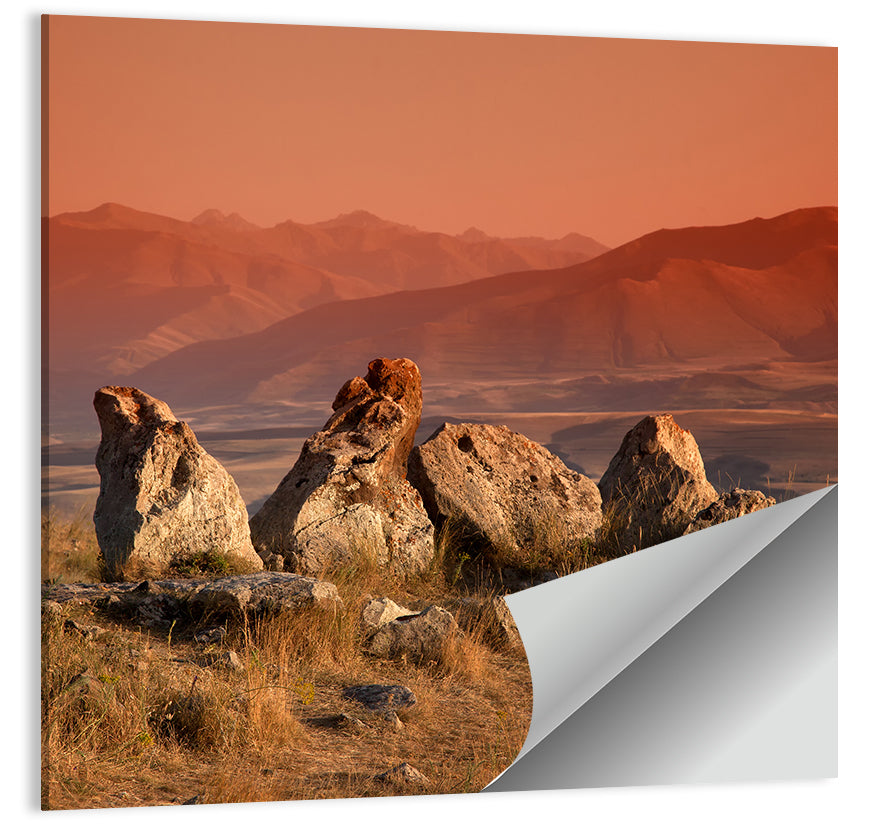 Karahunj Rocky Ridge at Sunset Wall Art