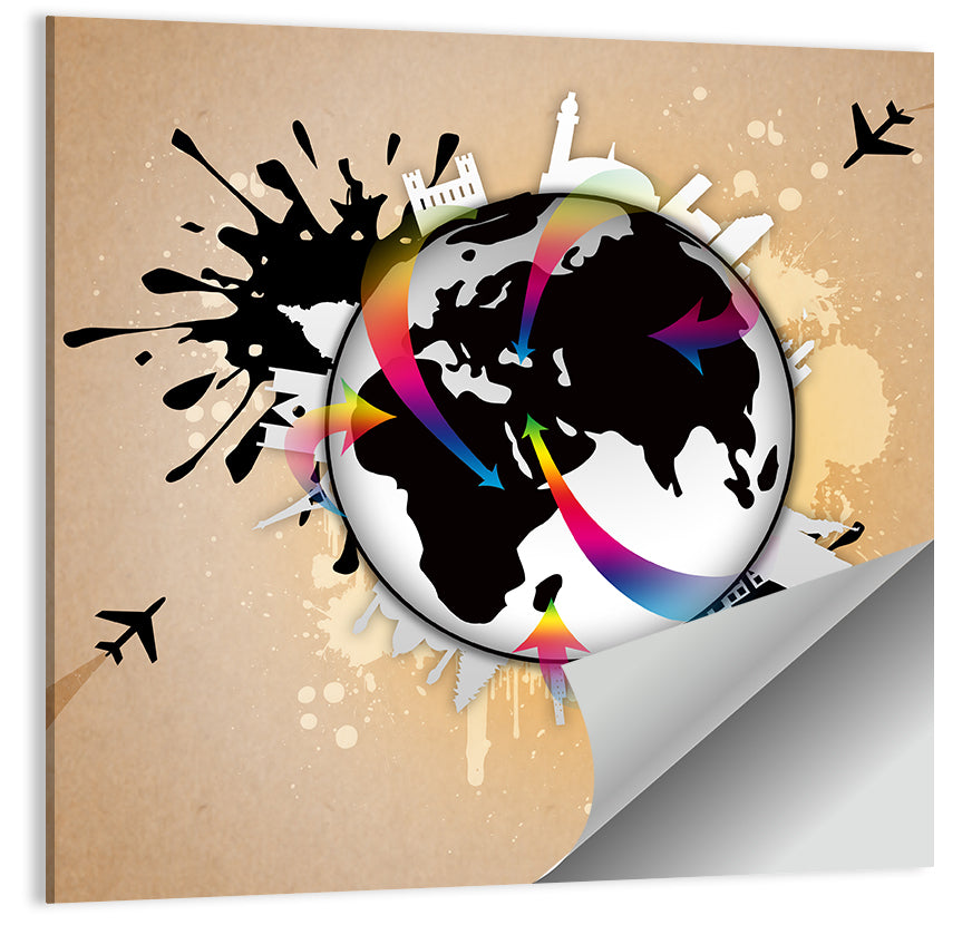 Global Travel Concept Wall Art