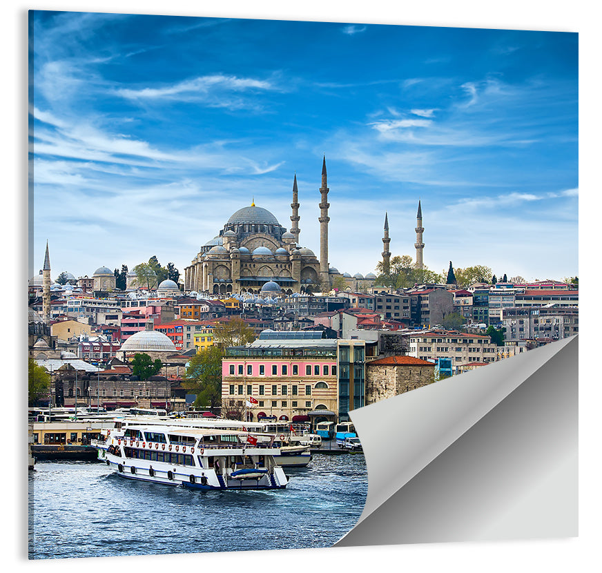 Süleymaniye Mosque Over Golden Horn Wall Art