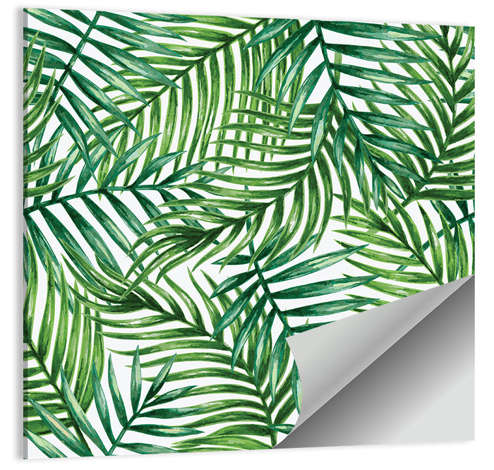 Palm Leaves Pattern Wall Art as a poster print
