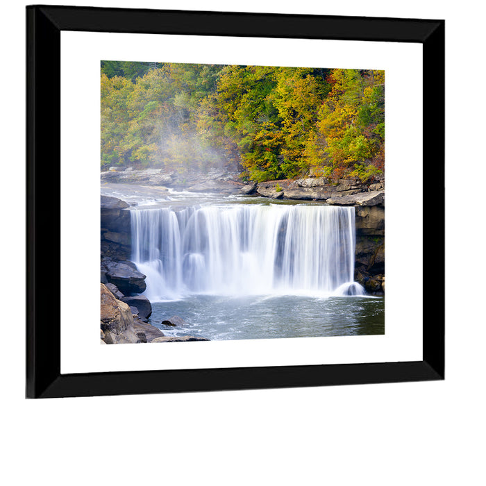 Cumberland Falls Long Exposure Wall Art as a framed print