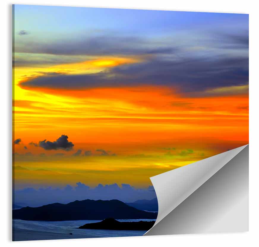 Tranquil Ocean Dusk Wall Art