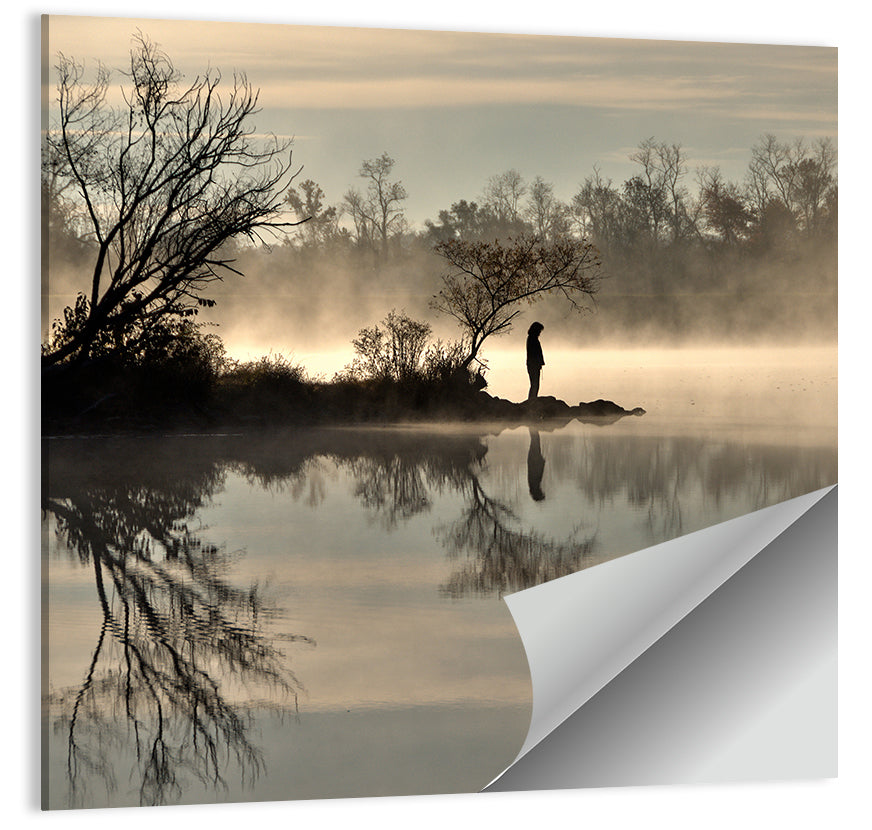 Centennial Lake Mist Wall Art