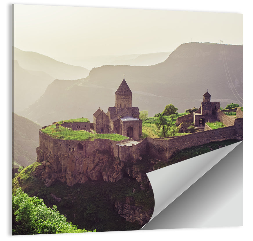 Tatev Monastery at Golden Hour Wall Art