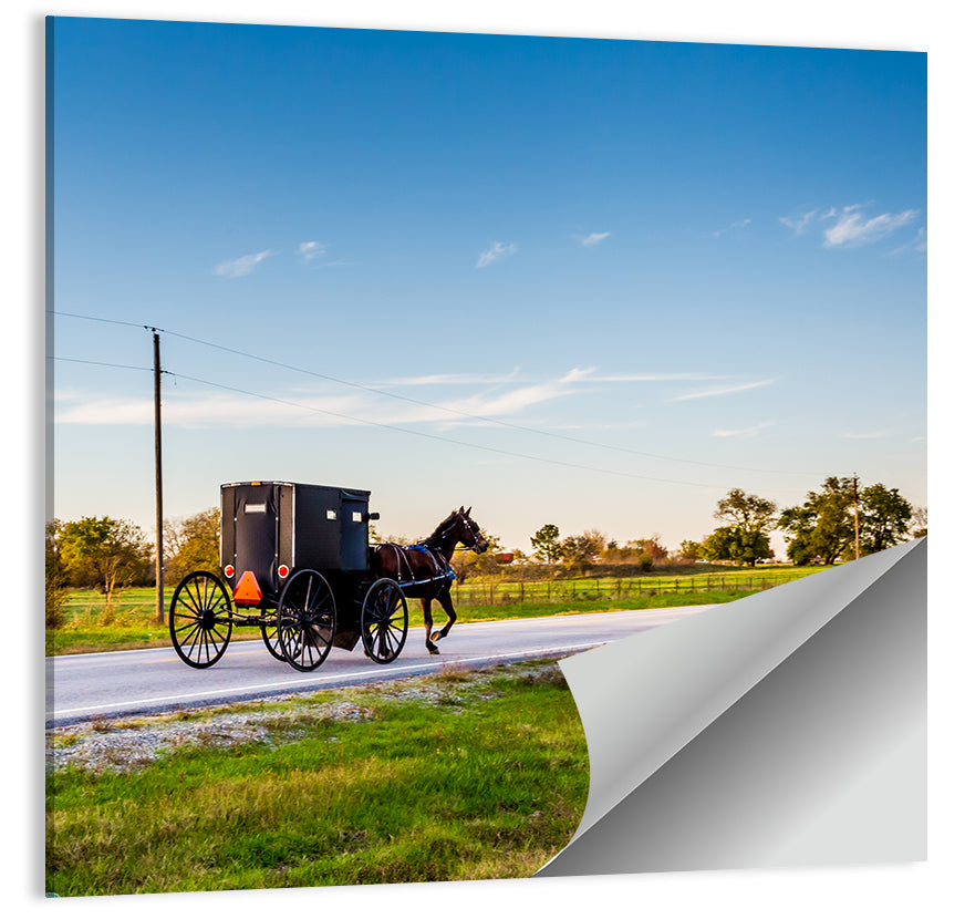 Amish Horse and Buggy, Oklahoma Wall Art