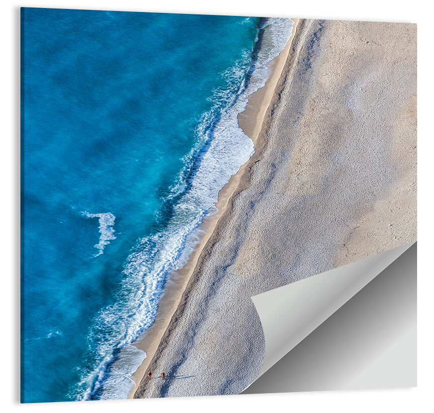 Myrtos Beach Aerial View Wall Art