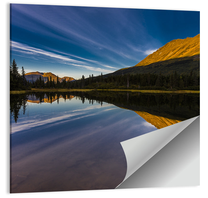 Rainbow Lake at Golden Hour Wall Art