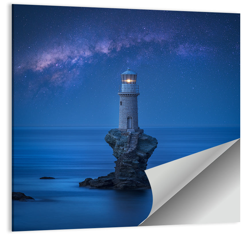 Tourlitis Lighthouse Nightscape Wall Art